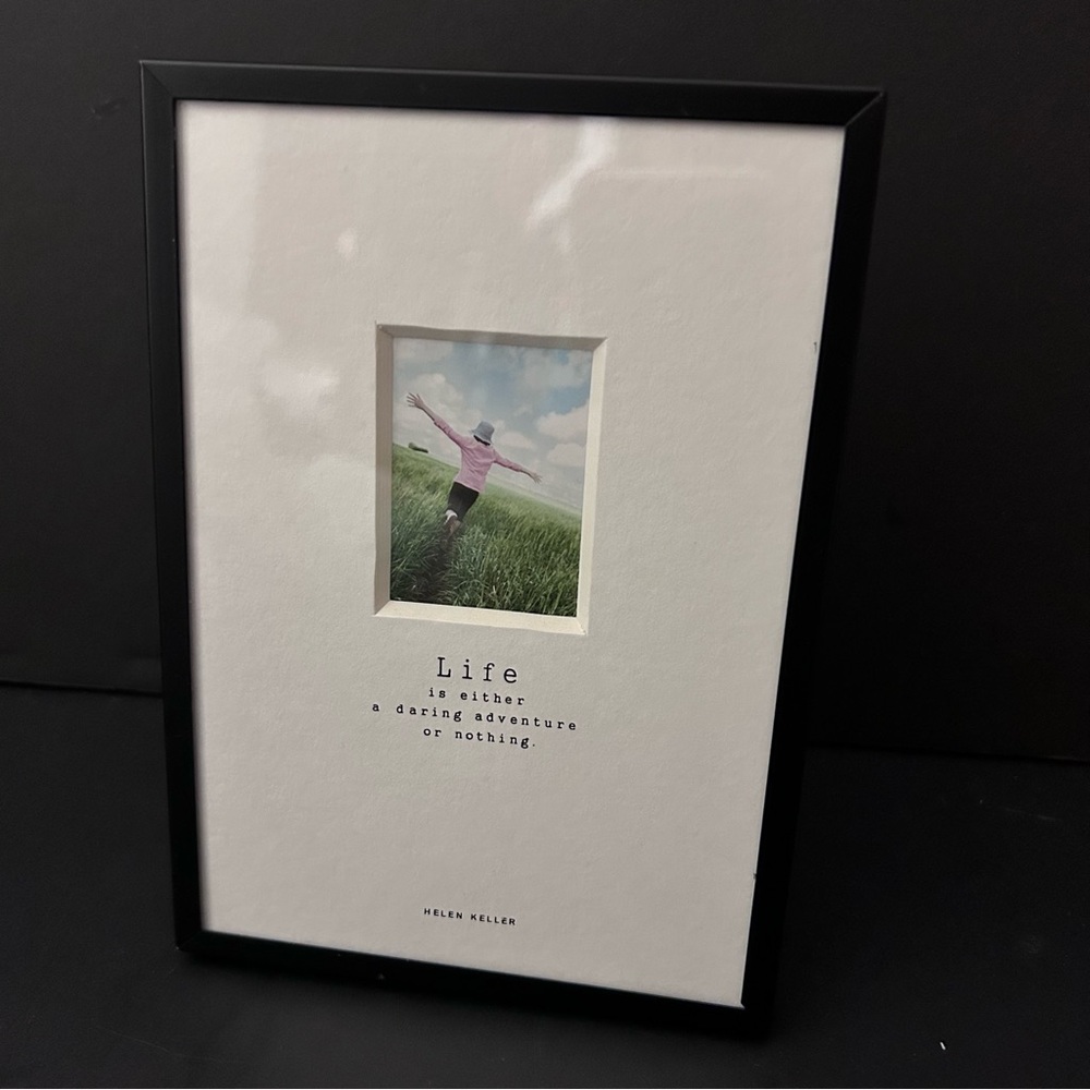 HALLMARK Helen Keller’s quote in black metal frame